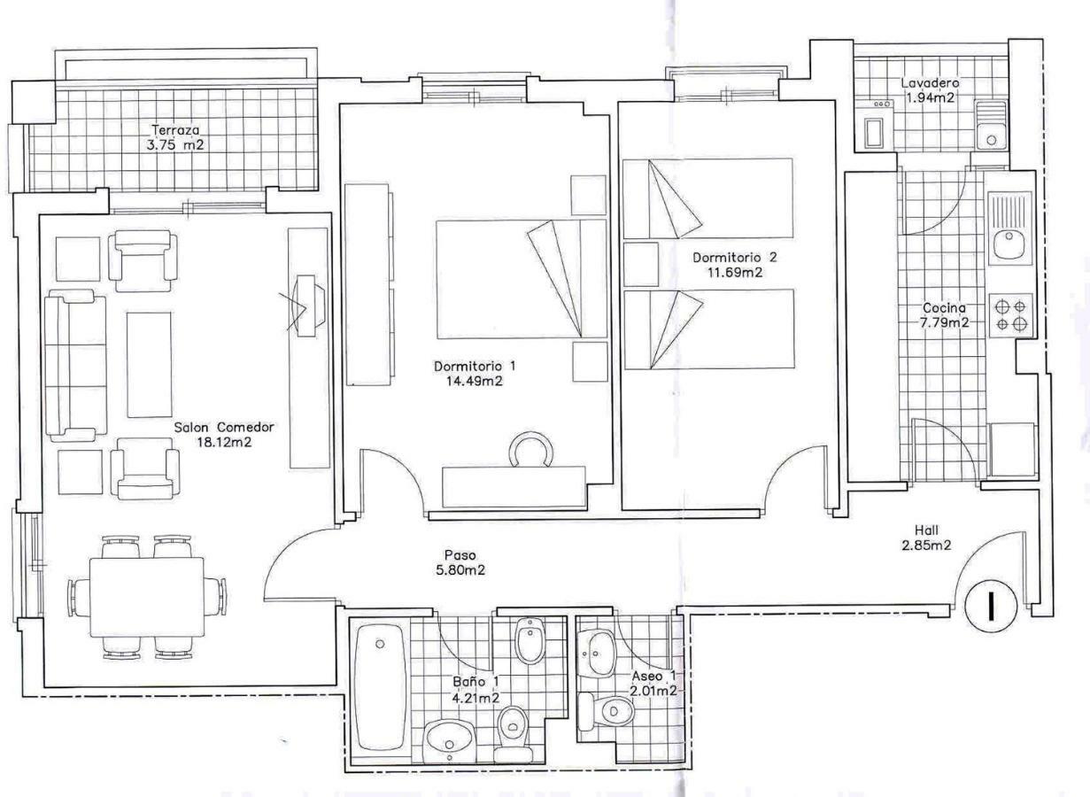 Apartamento 2 Dormitorios En La Mejor Zona De Roquetas โรเกตัสเดมาร์ ภายนอก รูปภาพ